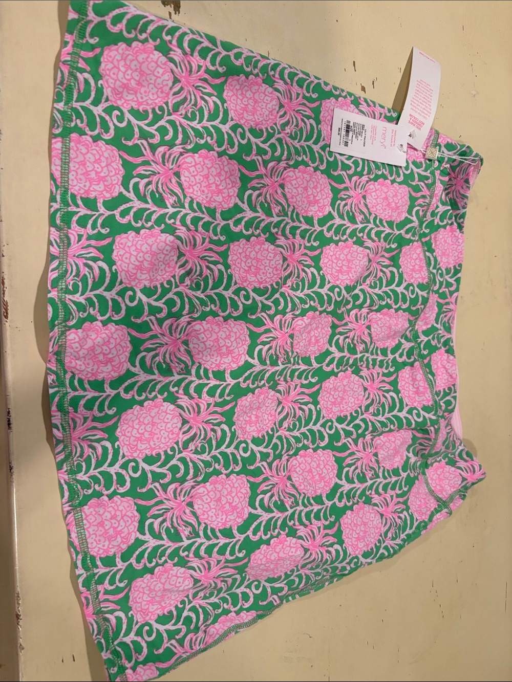 Lilly Pulitzer 'Maryana' Pineapple Print Mini Skirt in Fauna Green L NWT - Picture 1 of 5